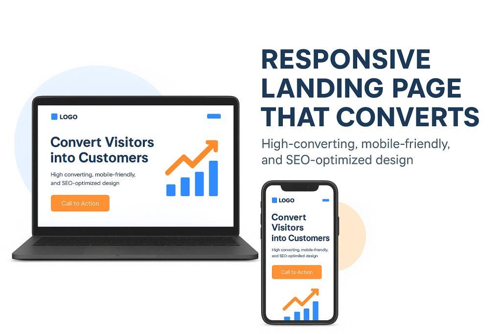 I will design a responsive landing page